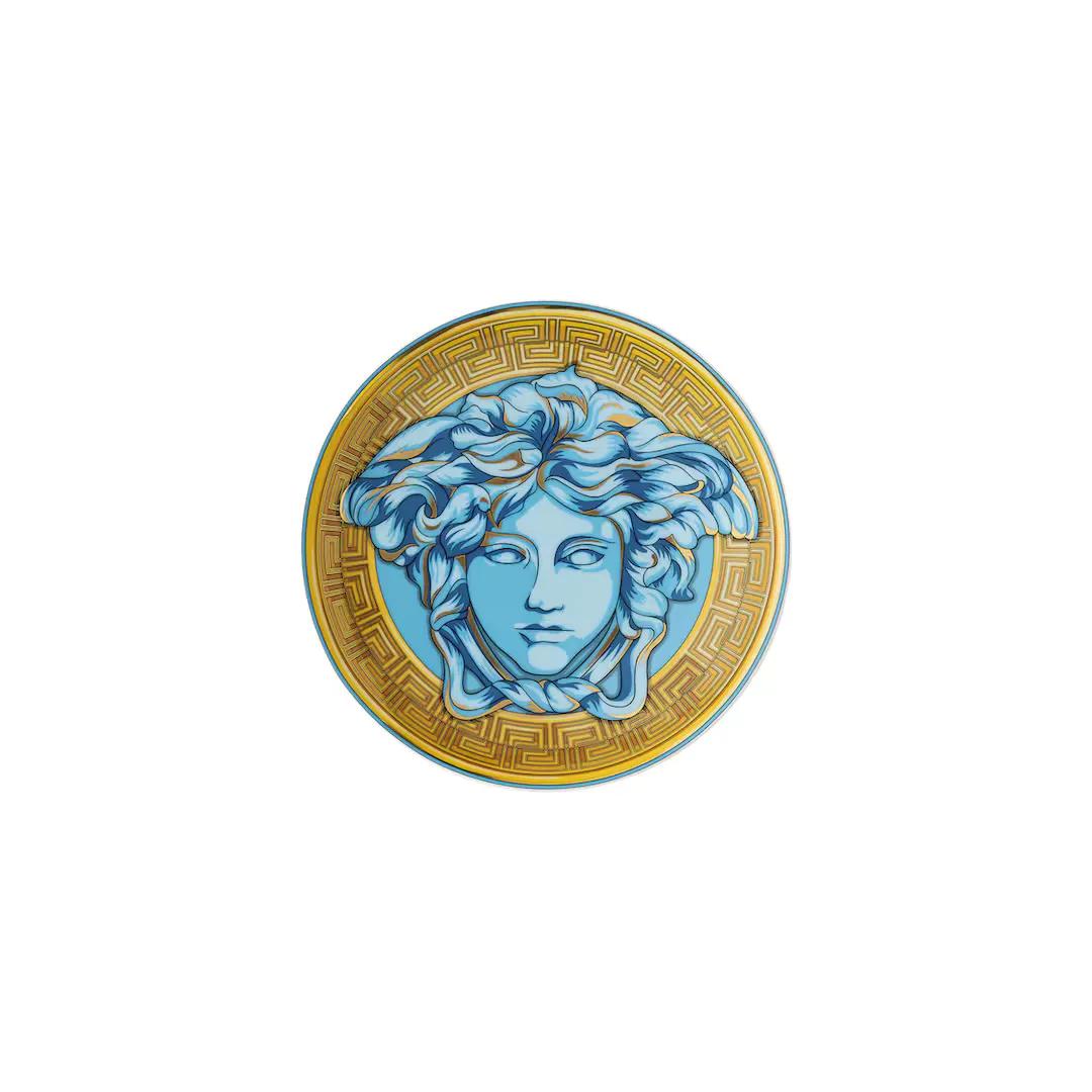 

Тарелка для хлеба Medusa Amplified Coin Versace, синий
