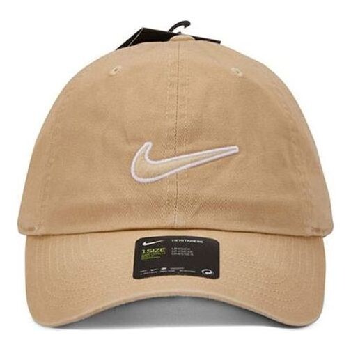 

Бейсболка essential swoosh h86 cap grain 'beige' Nike, бежевый