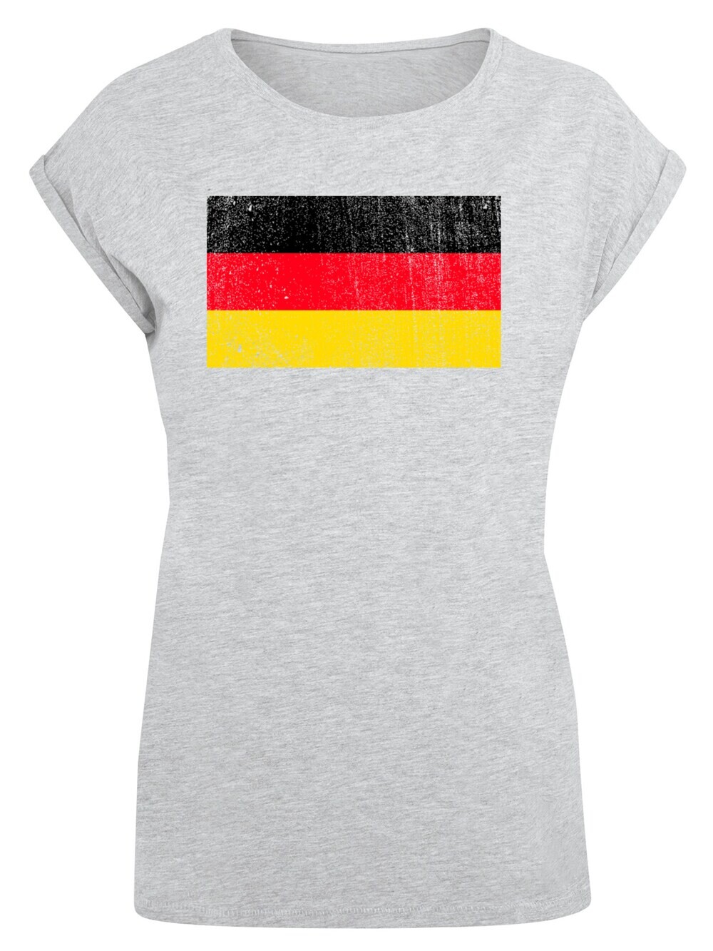 

Рубашка F4Nt4Stic Germany Deutschland Flagge distressed, серый