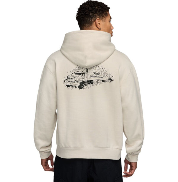 Толстовка sb hoodie 'truckin beige' Nike, бежевый — фото 2