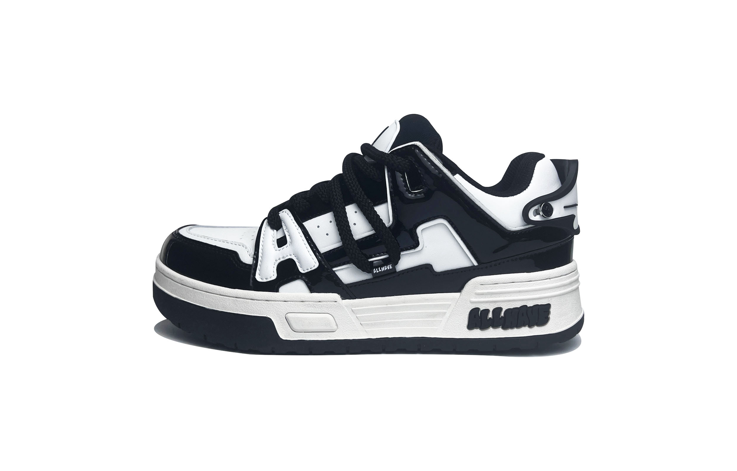 

Кроссовки ALLHAVE Retro Futurer AA Skateboarding Shoes Unisex Low-top Black/off-white, черный