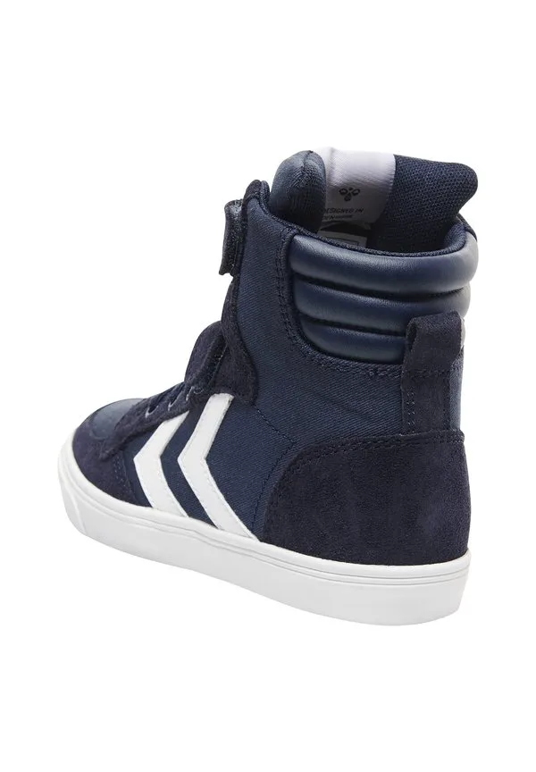 Зауженные высокие кроссовки stadil Hummel, Dress Blues — фото 4