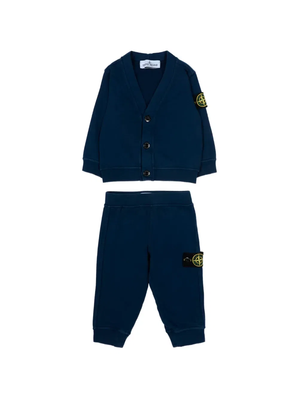 Спортивный костюм с нашивкой Compass (набор из трех предметов) Stone Island Junior, синий — фото 2