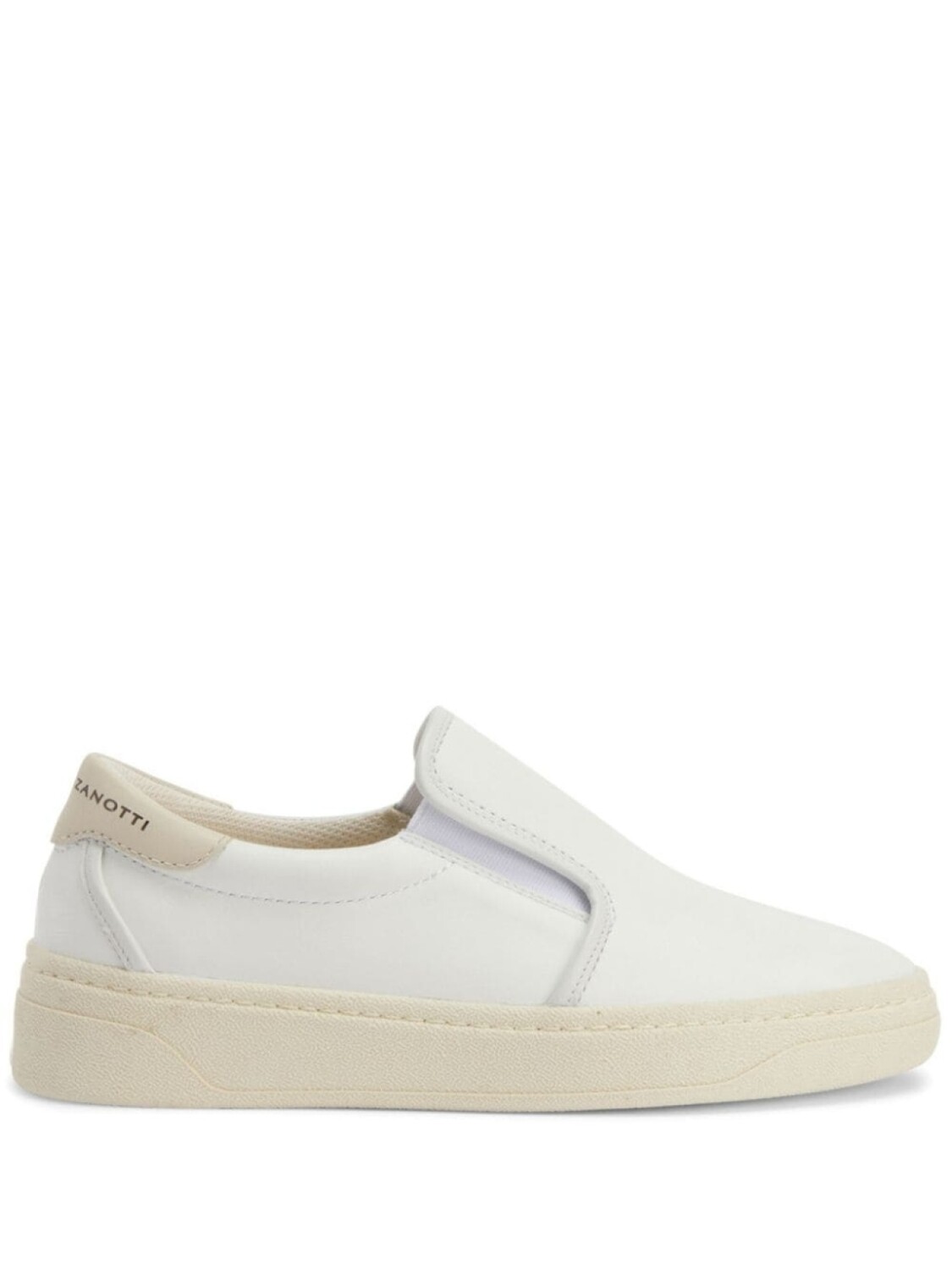 Giuseppe Zanotti кожаные слипоны, белый