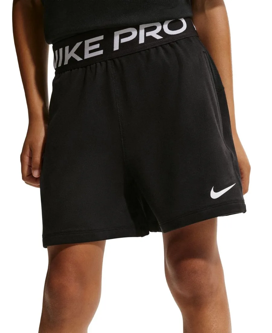 Детские флисовые шорты Pro Dri-FIT для мальчиков 8-20 лет Nike, черный/белый — фото 3