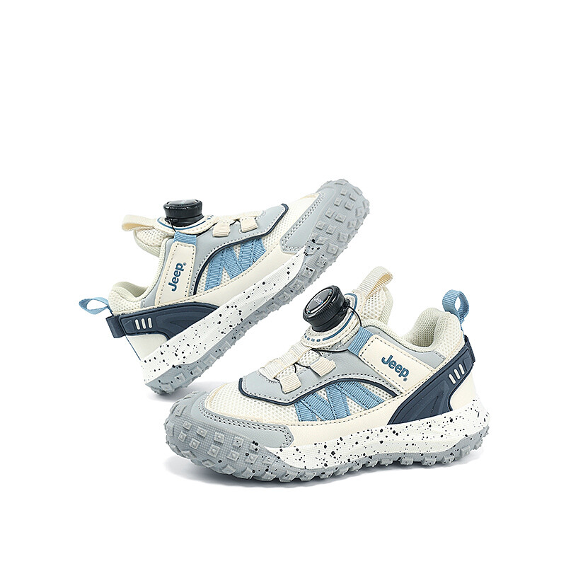 Кроссовки Jeep Kids Lifestyle Shoes Kids Low-top Beige, серый/синий — фото 4