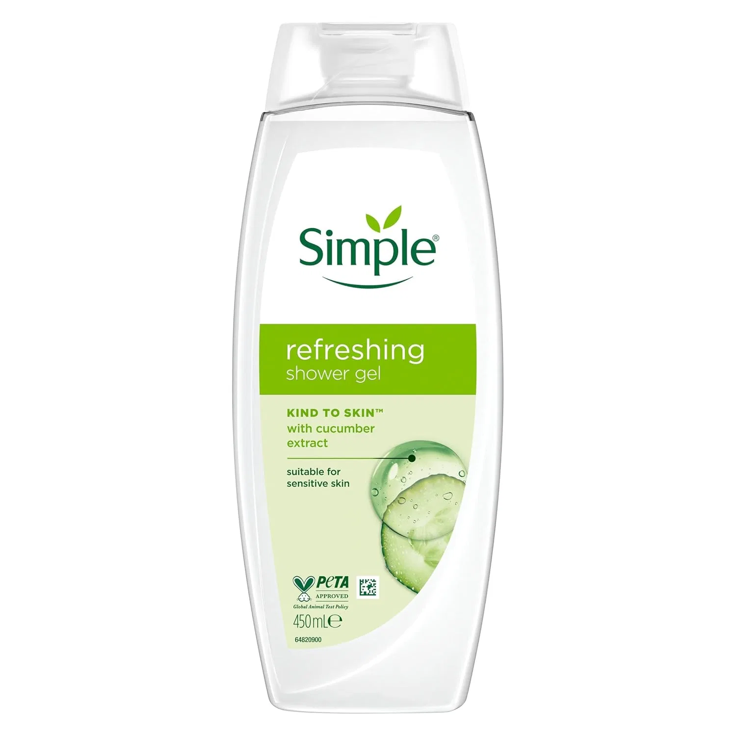 Освежающий гель для душа «Kind to Skin» с экстрактом огурца от Simple, 6 шт. Simple