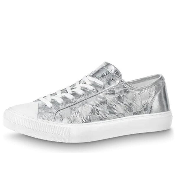 

Кроссовки tattoo sneakers 'silver plaid monogram' Louis Vuitton, серебряный