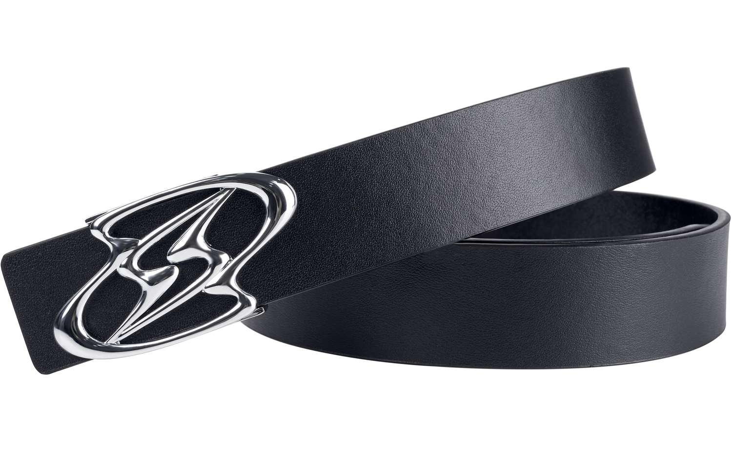 

Стильный уличный ремень Y2K с металлической эмблемой "Молния" унисекс черный OMTO