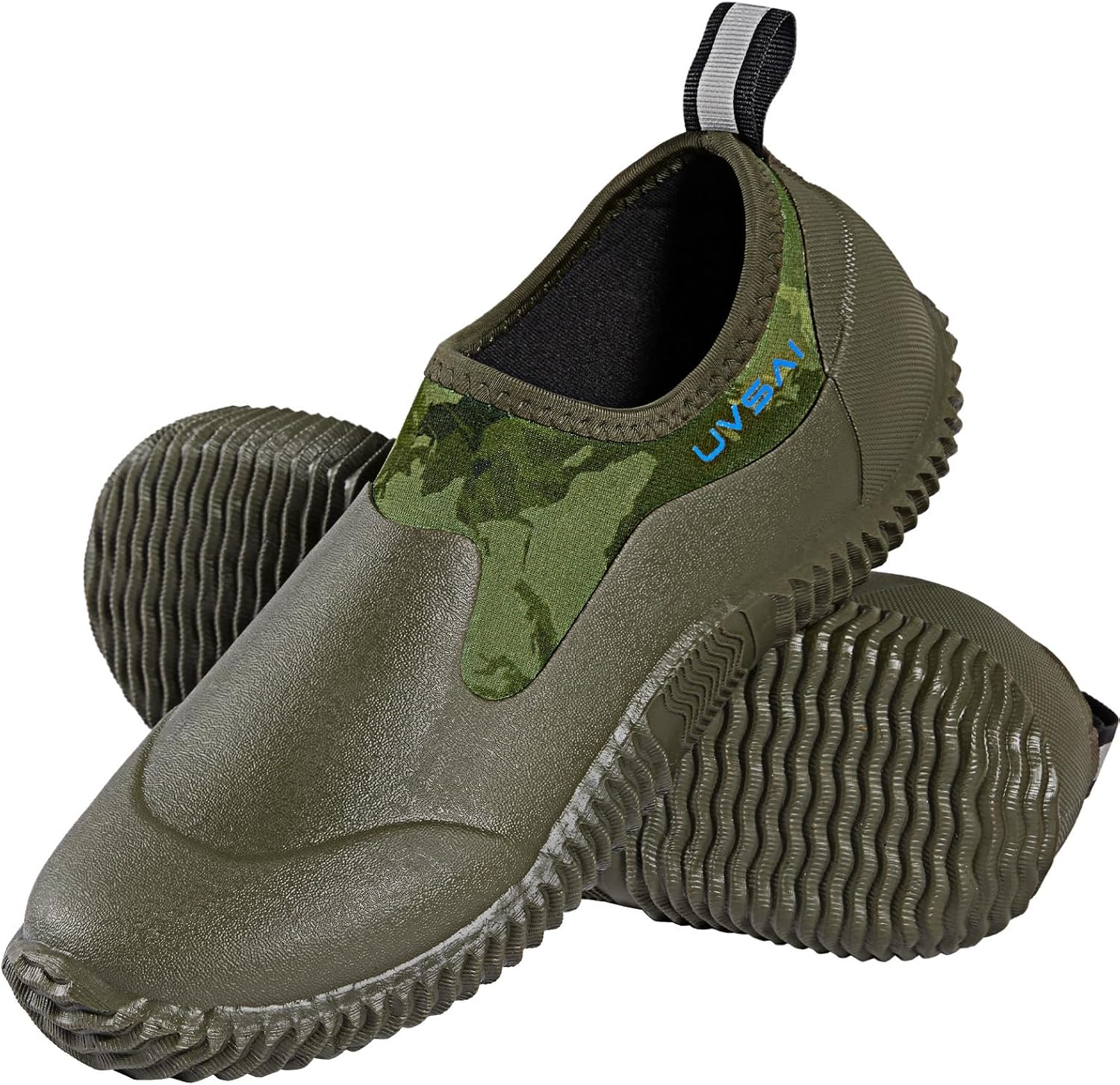 

Мужские водонепроницаемые садовые ботинки-дождевики, слипоны для садоводства, фермерства, кемпинга, ухода за газоном и работы во дворе Uvsai, зеленый