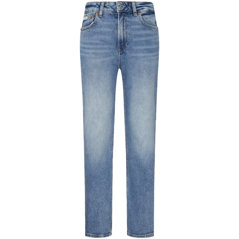 Calvin Klein Джинсы женские 21E деним синие умеренные карандаш