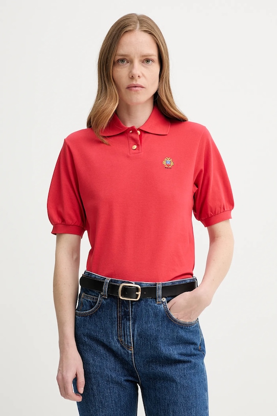

Хлопковая поло Bally, красный
