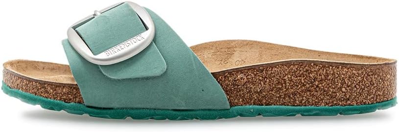 

Женские сандалии Birkenstock Madrid с открытым носком, черно-белая кожа