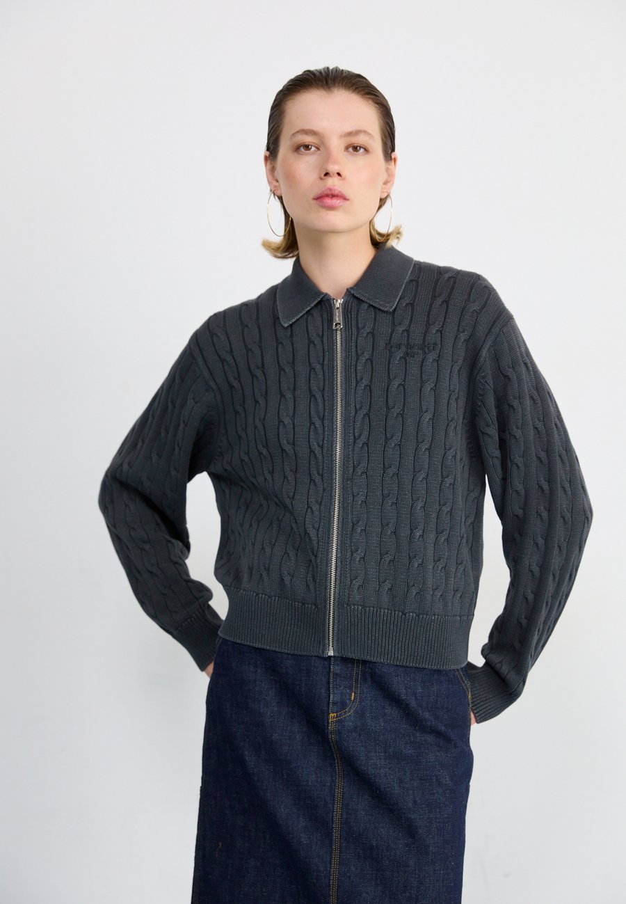 

Кардиган Carhartt WIP CARTER, Black Garment Dyed/Black