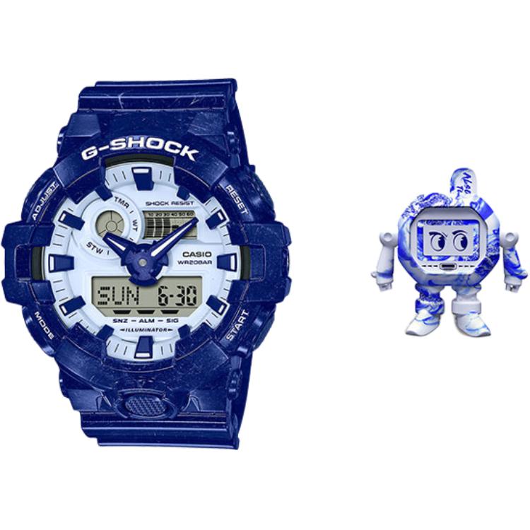 

CASIO Часы Men Liquid Crystal/Analog Dual Display Series Blue Watch