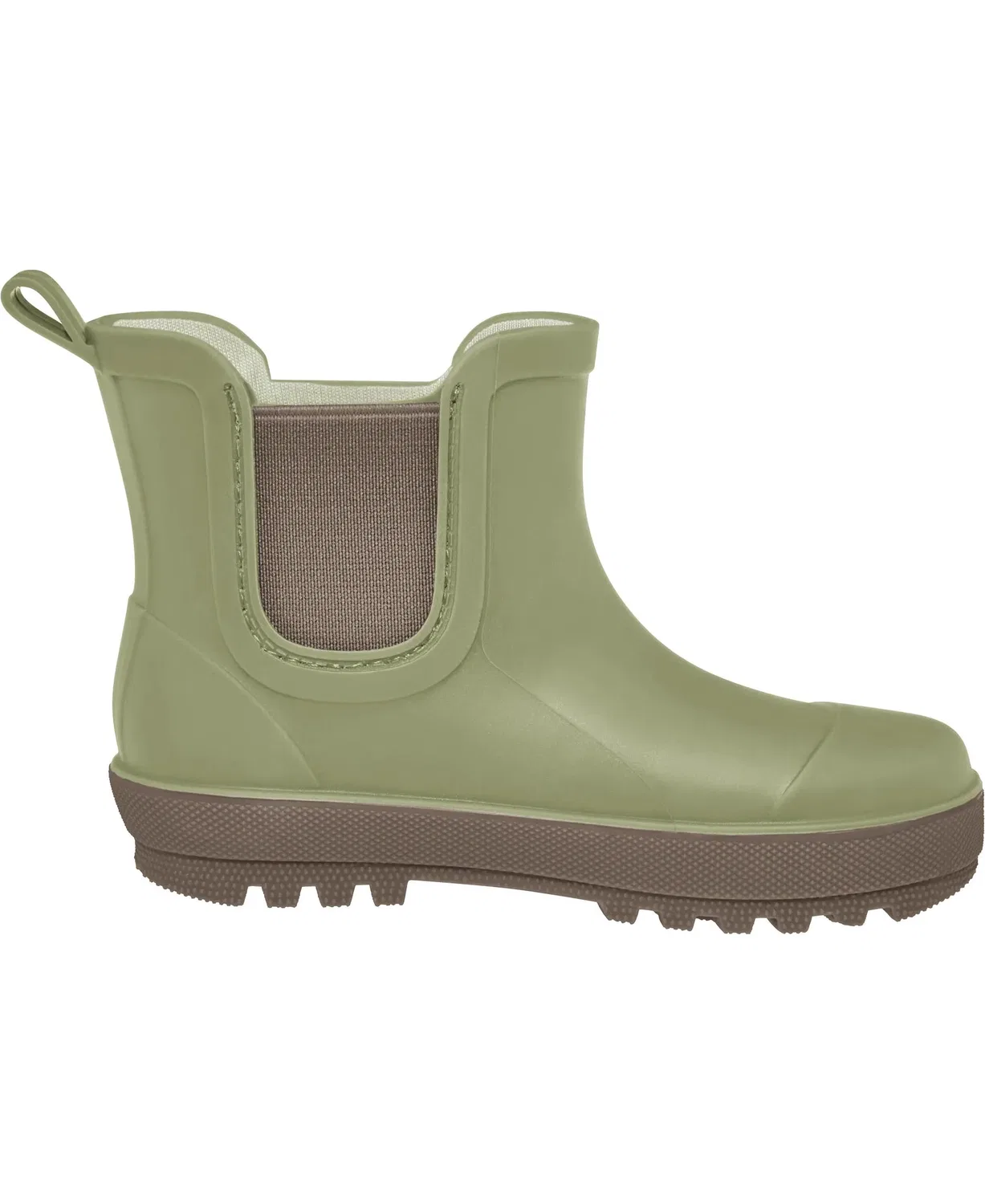 Резиновые сапоги полусапожки, Playshoes, оливковый — фото 2