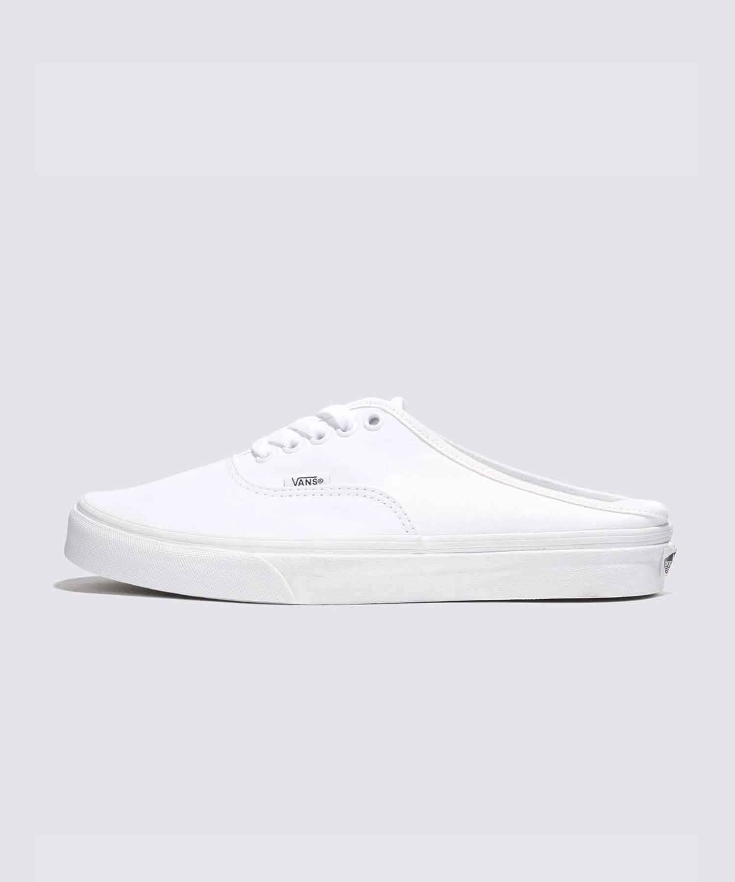 Слипоны из плотного канваса Authentic Mule VANS белые