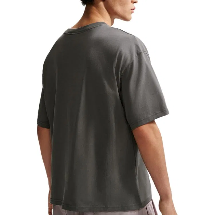 Футболка мужская Charcoal Gray, с круглым вырезом, средней посадки Nike — фото 4