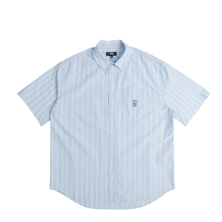 

Рубашка Boxy Striped Shirt Stussy, синий