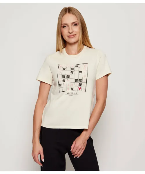 

Футболка с клоуном Regular fit Weekend Maxmara, бежевый