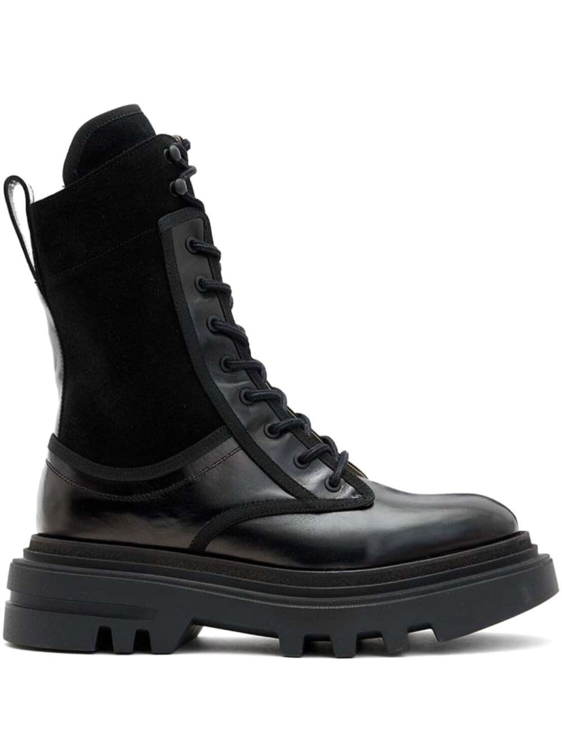 

Кожаные ботинки AllSaints, черный