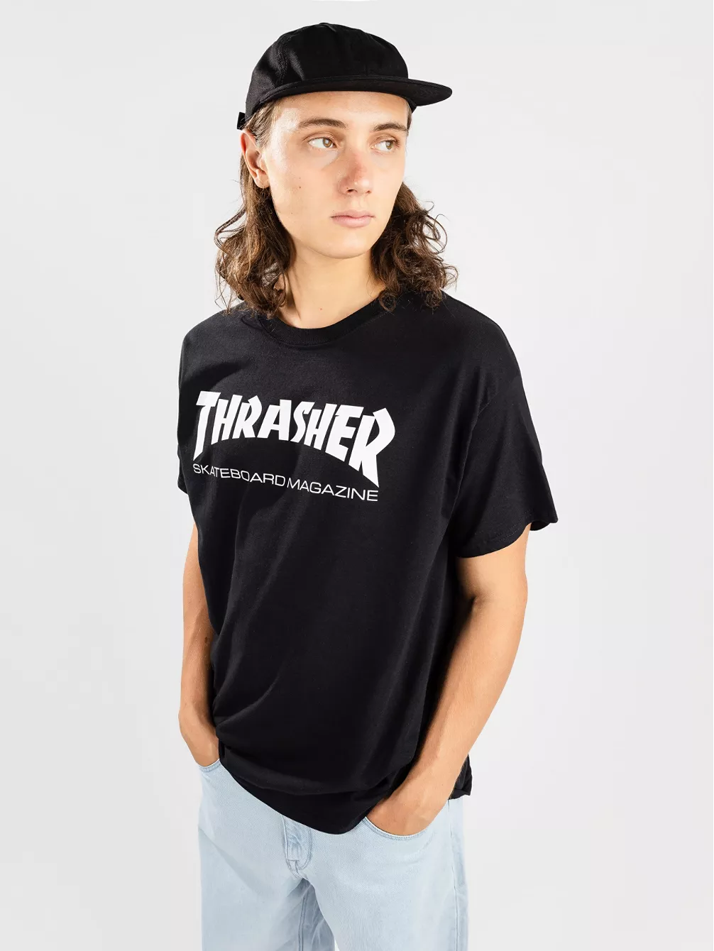 

Футболка «Скейте как на коньках» Thrasher, черный