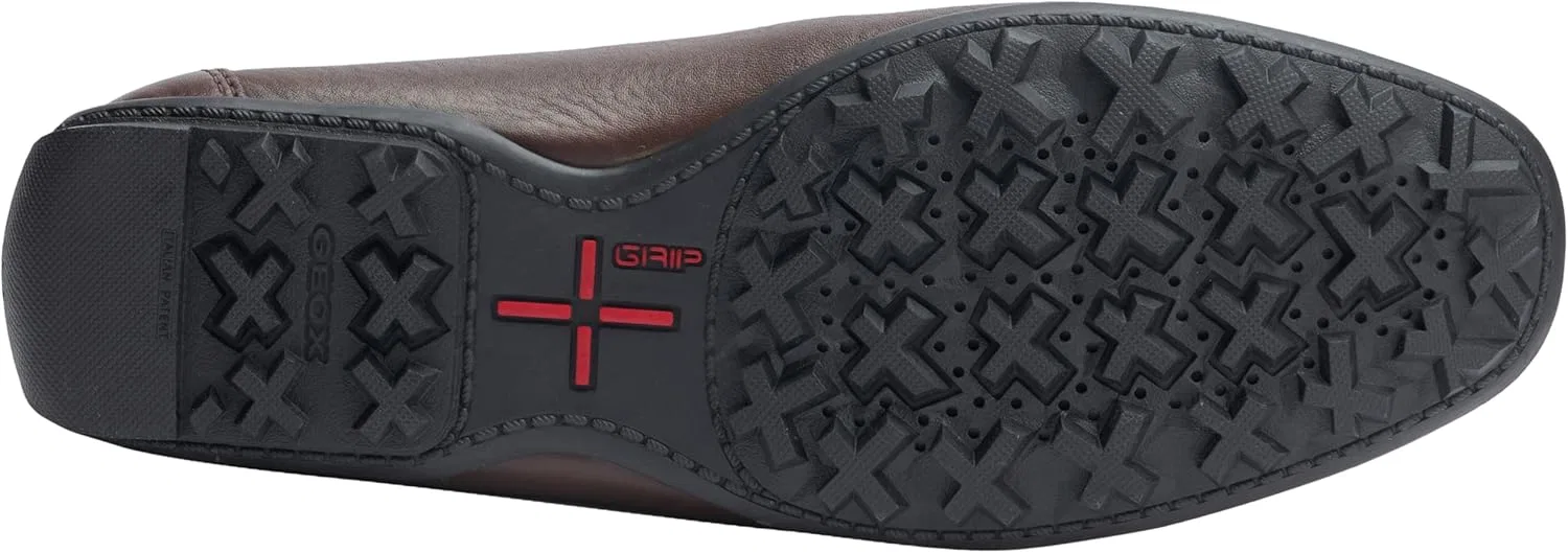 Geox Jungen U Kosmopolis + Мокасины Grip, Dk Brown — фото 2