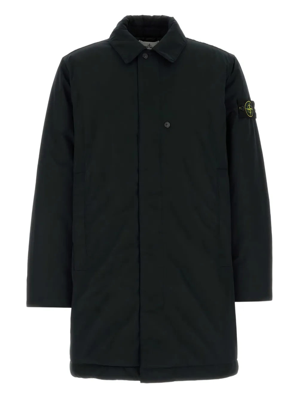 

Длинное пальто Capospalla на пуговицах Stone Island, черный