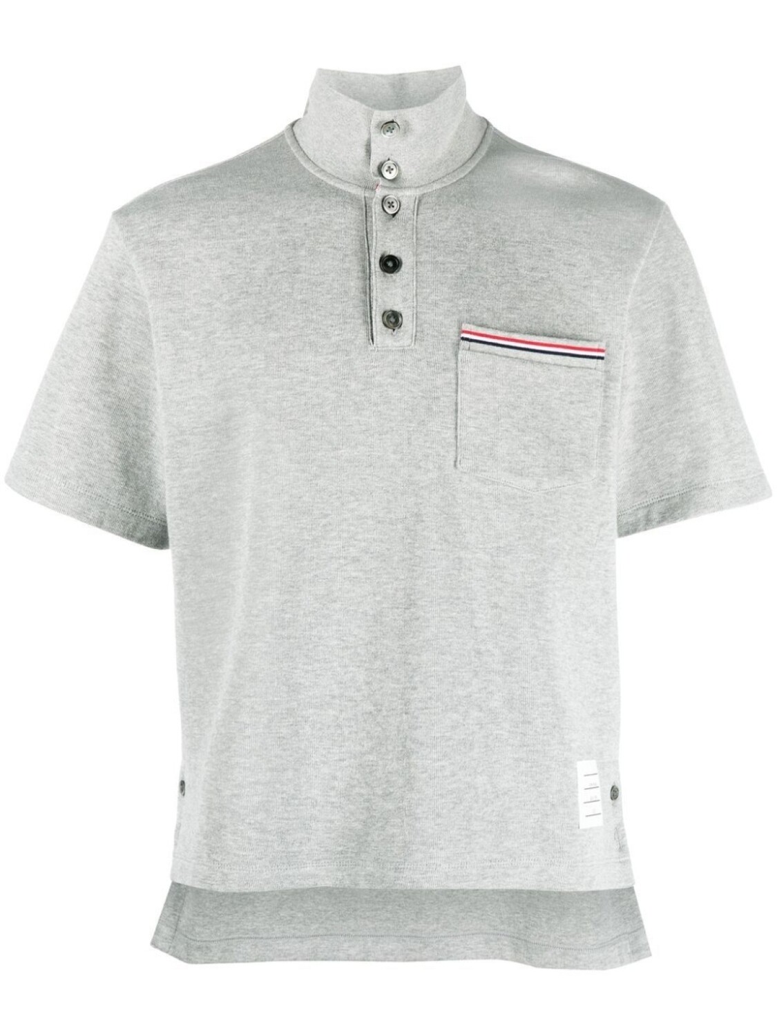 

Thom Browne short-sleeve polo shirt, серый