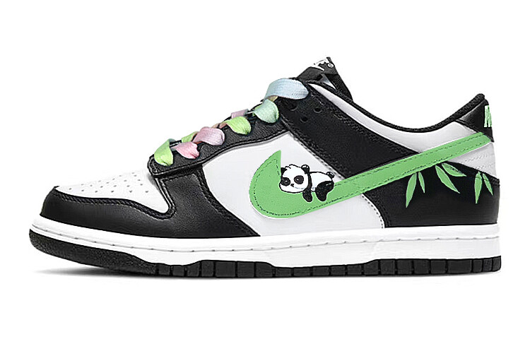 

Кроссовки Nike Dunk Skateboard Shoes Men Low-Top Black White Green