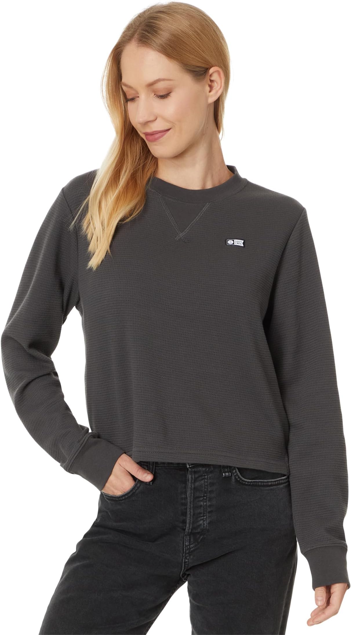 

Свитер Salty Crew Seascape Long Sleeve Thermal, цвет Charcoal