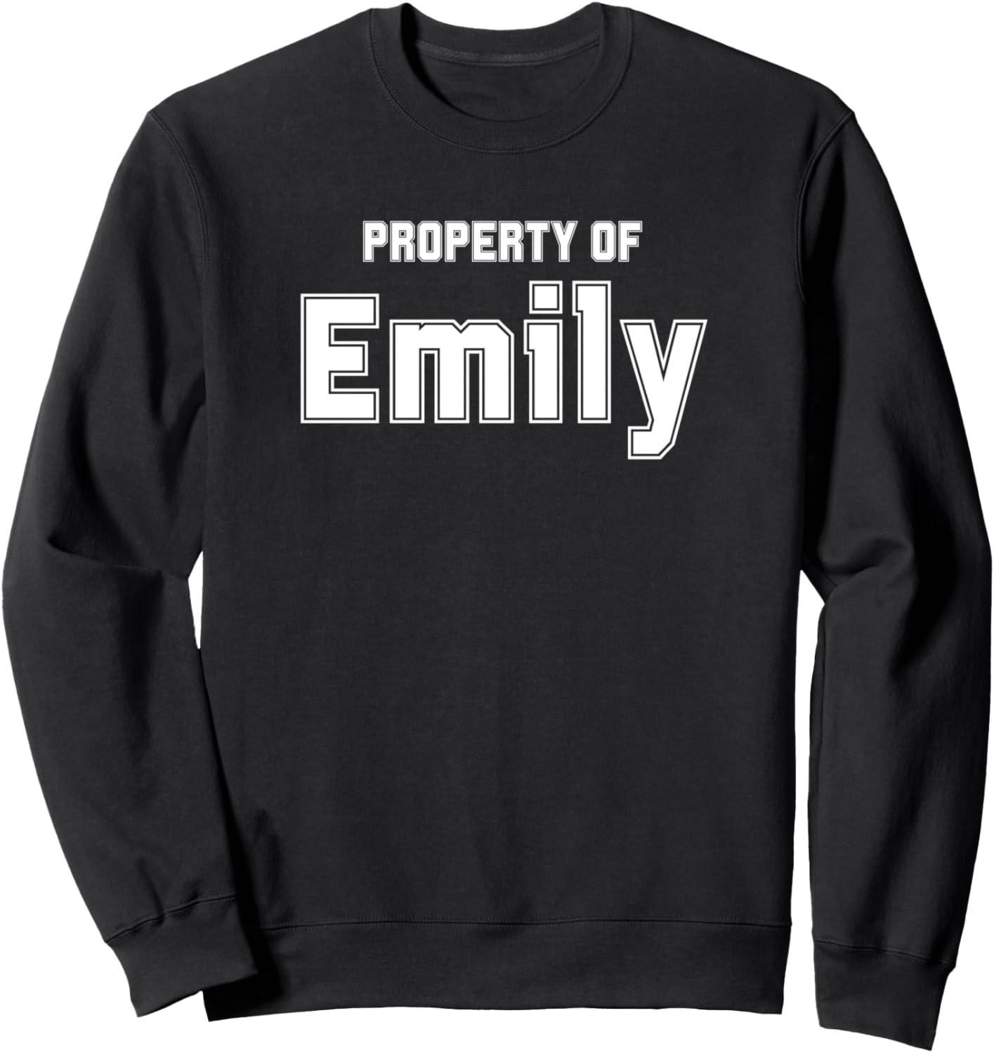 

Забавная толстовка Property of EMILY в подарок жениху на мальчишник Funny Bachelor Gifts For Groom Property Of Co., черный