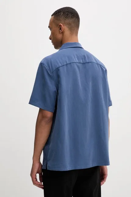 Рубашка из модала Calvin Klein, синий — фото 3