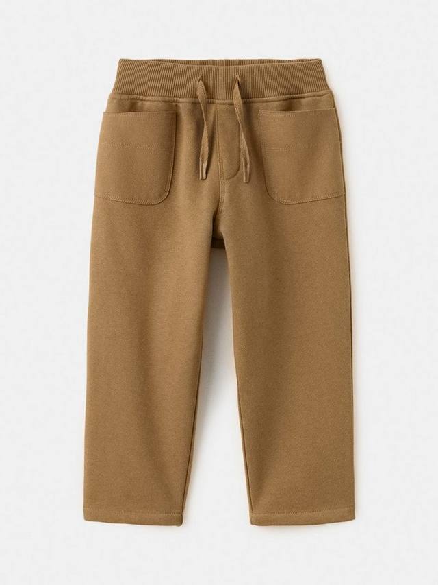 

Детские хлопковые джоггеры с кулиской Mango, Dark Brown