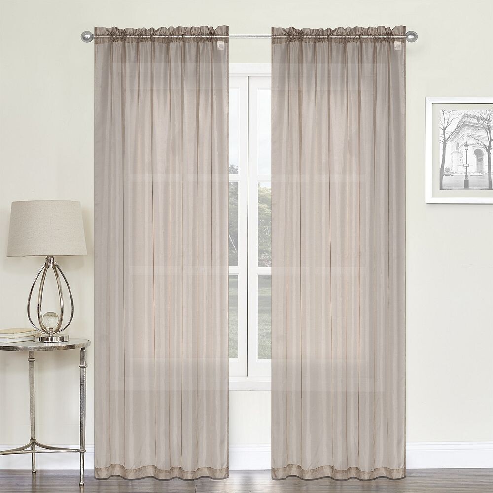 

Набор оконных штор Crystal Sheer из 2 шт., цвет Antique