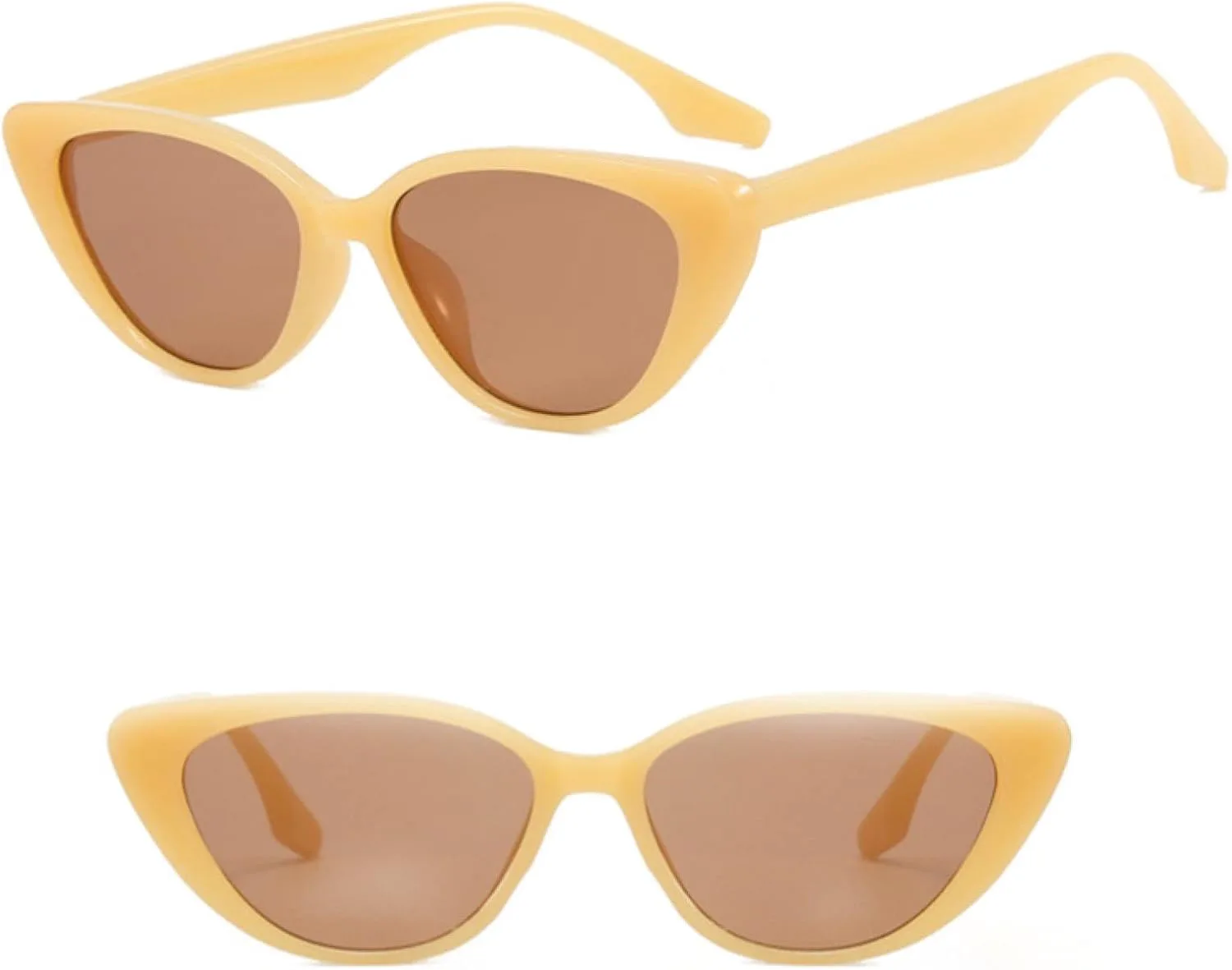 

Солнцезащитные очки с защитой от УФ-излучения UV400 | «Кошачий глаз», черные | Для женщин и мужчин, для занятий спортом на открытом воздухе и вождения DSVIGF, Beige