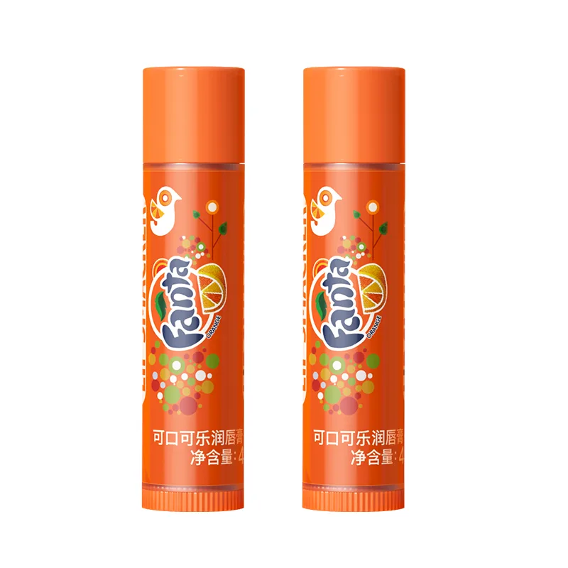 Lip Smacker Бальзам для губ со вкусом газировки, увлажняющий и осветляющий, 4г*2, Fanta Grape Flavor+Cherry Cola Flavor+Fanta Orange Flavor 4g*3 — фото 4