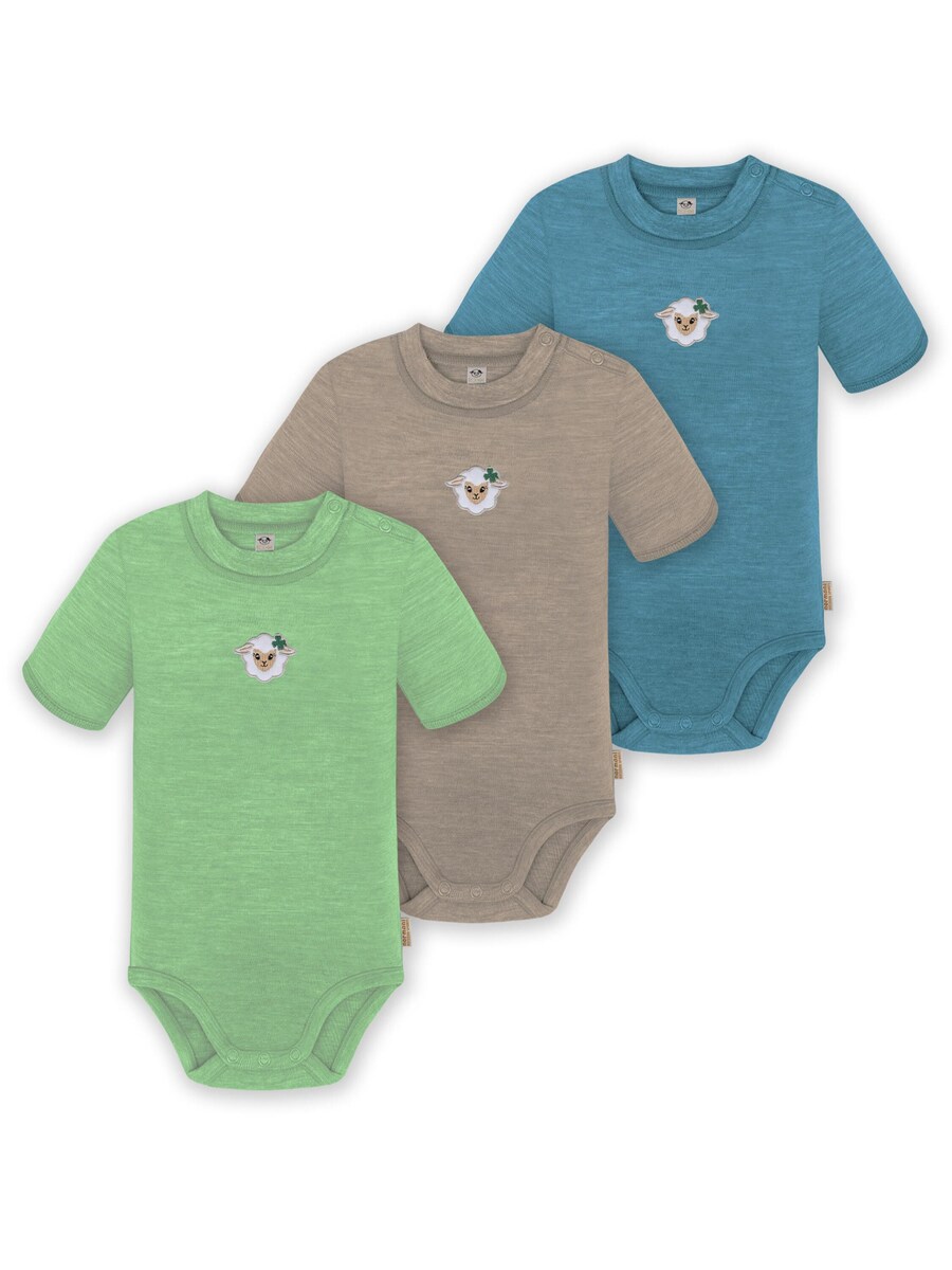 

Комбинезон/боди normani Tihoi, темно-бежевый/лазурный/светло-зеленый