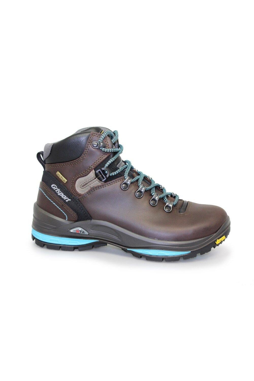 Прогулочные ботинки из восковой кожи Glide Grisport, коричневый