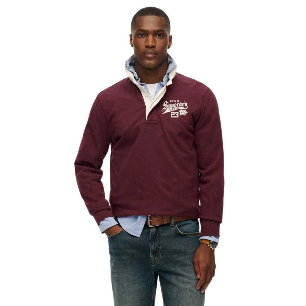 

Лонгслив Superdry Athletic Rugby, красный