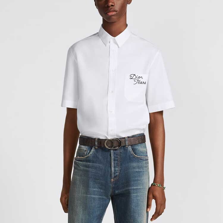 Рубашка Denim Tears X для мужчин, белая Dior, белый — фото 3