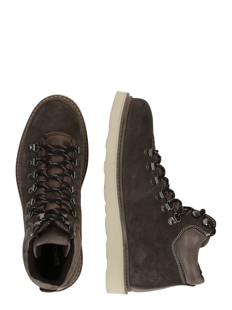 Ботинки на шнуровке JACK & JONES Lace-Up Boots JFWCHORLTON, цвет muddy colored/dark grey — фото 2