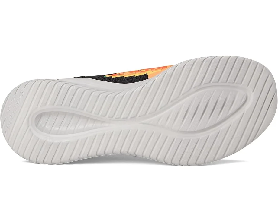 Кроссовки SKECHERS KIDS Ultra Flex 3.0 402164L (Little Kid/Big Kid), Orange/Black — фото 3