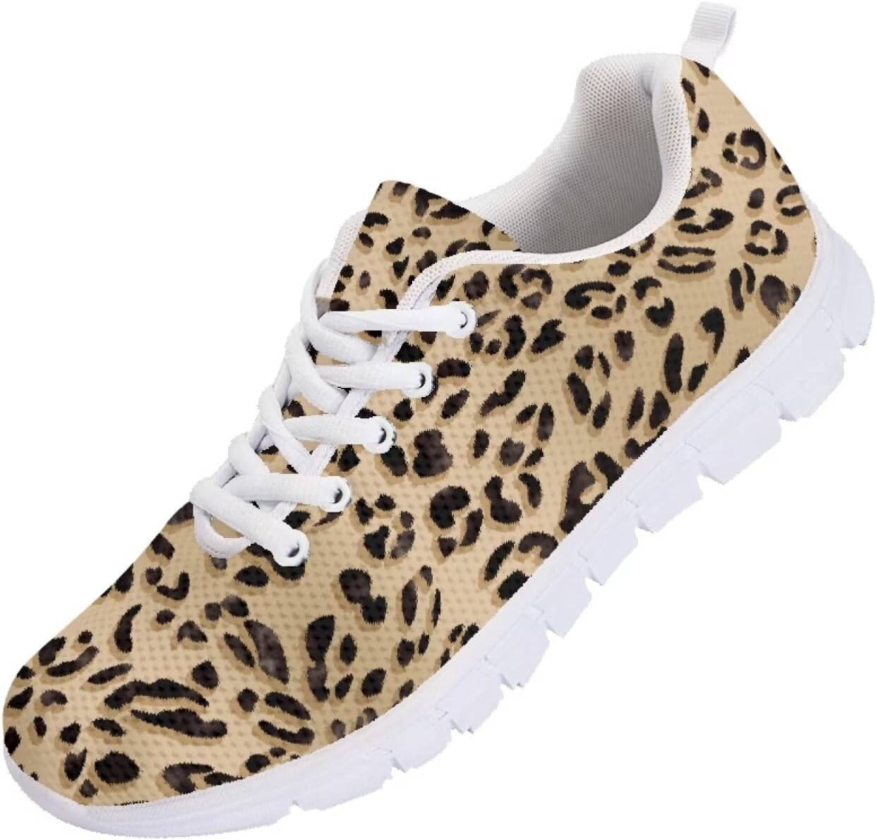 

Мужские кроссовки Funnydude Funny Print, легкие, для осени, повседневные, для прогулок и тенниса, Leopard