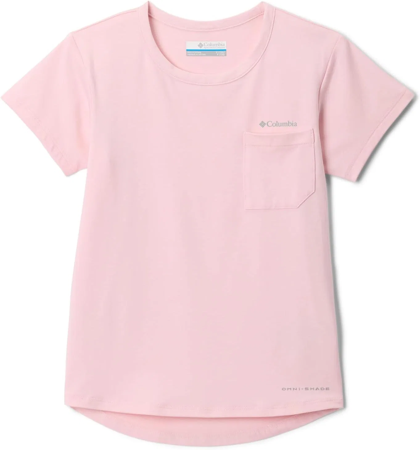 Футболка детская Columbia Tech Trail Short Sleeve Tee, Satin Pink Heather