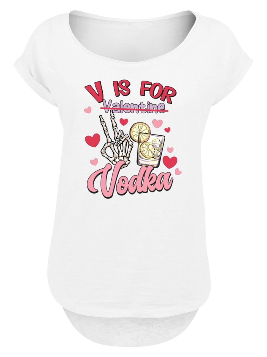 

Рубашка F4NT4STIC Anti Valentinstag V Is For Vodka, белый