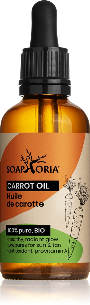 

Органическое морковное масло, питательное морковное масло для лица, тела и волос Soaphoria, 50 мл