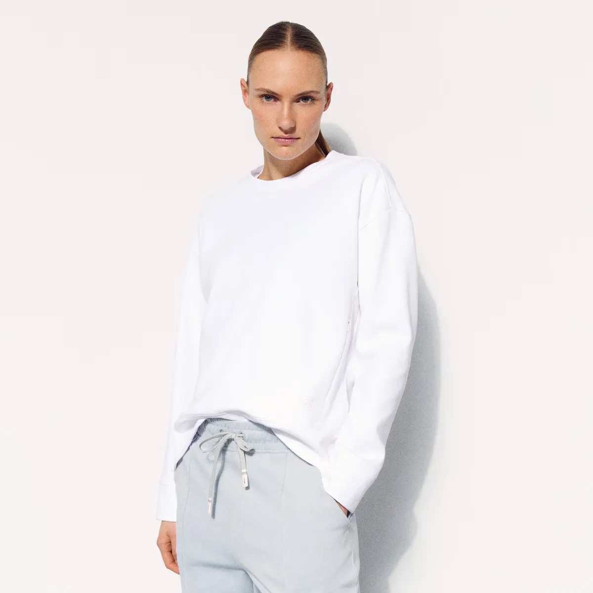

Sportcasual женский свитшот с воротником Boomerang, белый