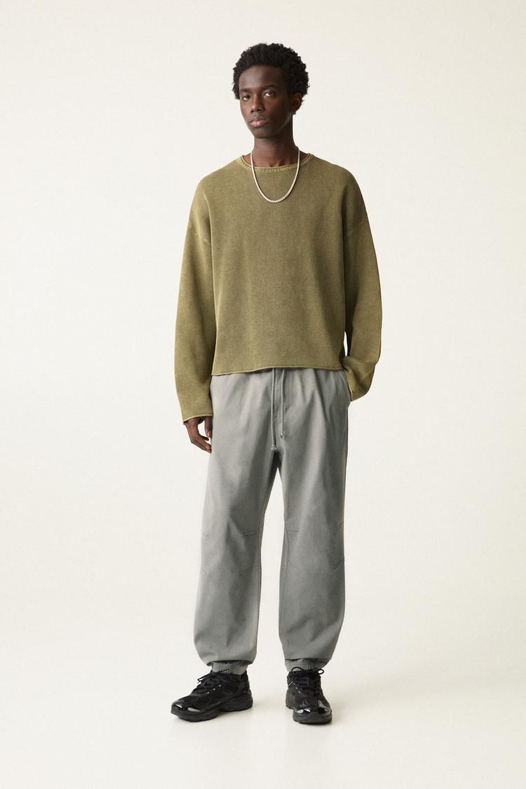 

Брюки-Джоггеры из текстурированной ткани Pull And Bear, серый