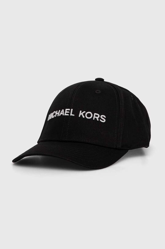 

Хлопковая бейсболка Michael Kors, черный
